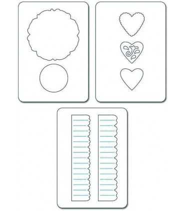 TROQUELES SIZZIX SIZZLITS SET FLOR ACORDEÓN