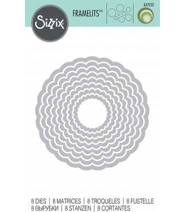 TROQUELES FRAMELITS 8 UD CÍRCULO FESTONEADO