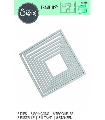 TROQUELES FRAMELITS 8 UD CUADRADOS 3,08 A 10,8 CM