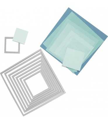 TROQUELES FRAMELITS 8 UD CUADRADOS 3,08 A 10,8 CM