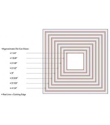 TROQUELES FRAMELITS 8 UD CUADRADOS 3,08 A 10,8 CM