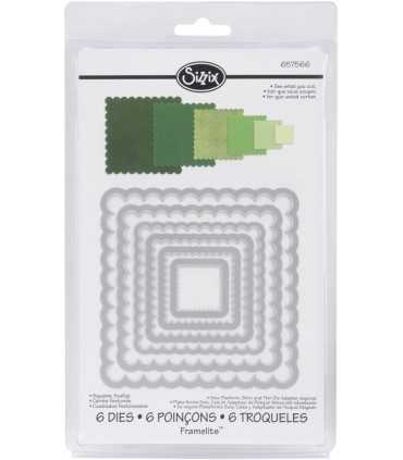 TROQUELES FRAMELITS 6 UD CUADRADOS FESTONEADOS