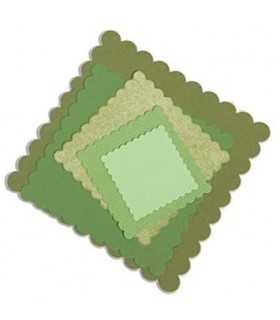 TROQUELES FRAMELITS 6 UD CUADRADOS FESTONEADOS