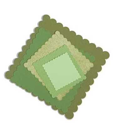 TROQUELES FRAMELITS 6 UD CUADRADOS FESTONEADOS