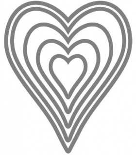 TROQUELES FRAMELITS SIZZIX 5 UD CORAZONES