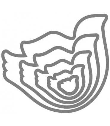 TROQUELES FRAMELITS SIZZIX PÁJAROS 5 UNIDADES