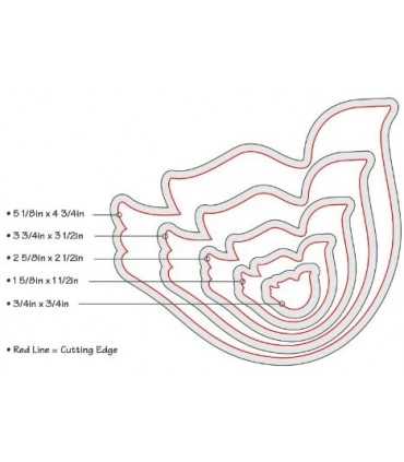 TROQUELES FRAMELITS SIZZIX PÁJAROS 5 UNIDADES