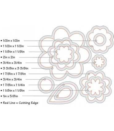 TROQUELES FRAMELITS 11 UD FLORES Y HOJAS