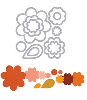 TROQUELES FRAMELITS 11 UD FLORES Y HOJAS