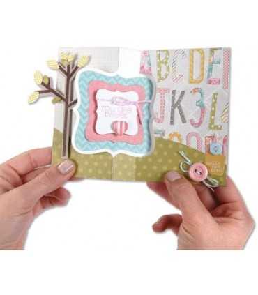 SIZZIX TROQUELES FRAMELITS+SELLOS PÁJAROS Y ÁRBOL