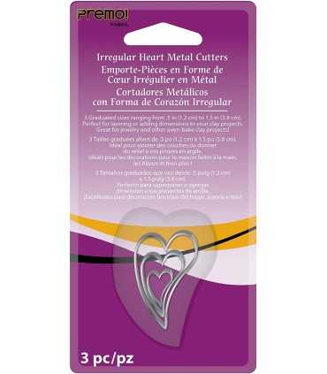 CORTADORES METÁLICOS SCULPEY CORAZONES 3 UD