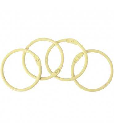 ANILLAS ENCUADERNACIÓN BEIGE 44 MM 4 UD