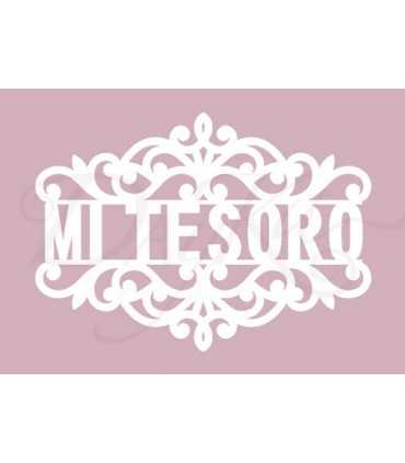 SILUETA CARTÓN FILIGRANA DAYKA MI TESORO 9,2x5,2