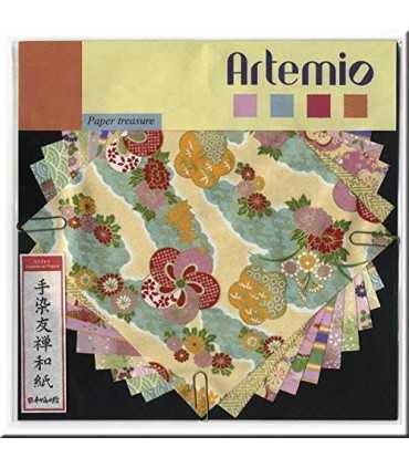 PAPEL JAPONÉS SURTIDO ARTEMIO 15x15 CM 10 HOJAS