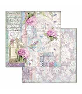 PAPELES SCRAP 10ud 12x12 HORTENSIA