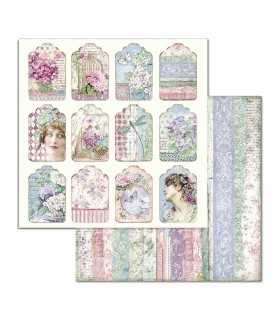 PAPELES SCRAP 10ud 12x12 HORTENSIA