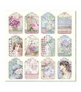 PAPELES SCRAP 10ud 12x12 HORTENSIA