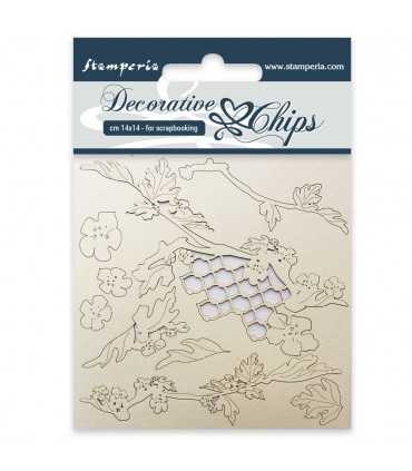 SILUETAS CARTON 14x14 CM POINSETIA