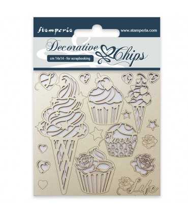 SILUETAS CARTON 14x14 CM ICE CREAM