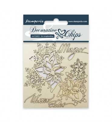 SILUETAS CARTON 9x9 CM MAGIC WINTER TALES