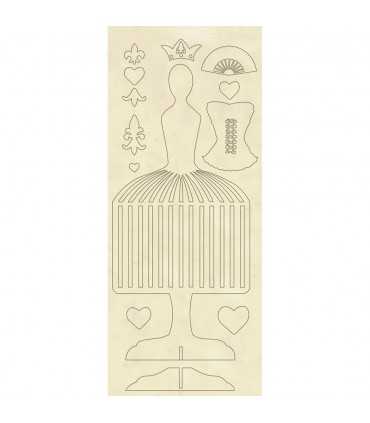 FORMAS MADERA 30x12 CM MANIQUI