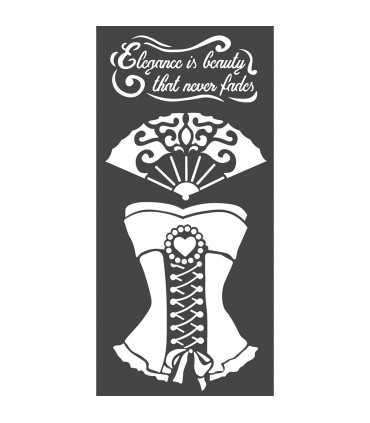 PLANTILLA MIX MEDIA 25x12 CM 0,25MM CORSE