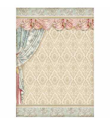 PAPEL ARROZ STAMPERIA A3 29x42CM DRAPERY