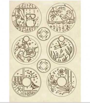 FORMAS MADERA 21x14 CM ORIENTAL GARDEN