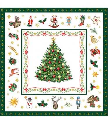 SERVILLETAS AMBIENTE 20UD 33x33cm ARBOL NAVIDAD