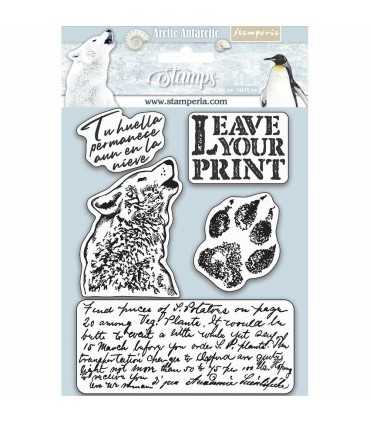 SELLO CAUCHO STAMPERIA HUELLA 14x18 CM ARCTIC