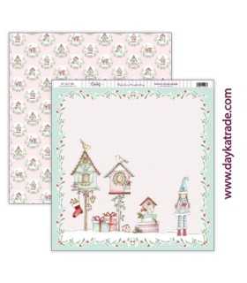PAPEL SCRAP CONTIGO AL POLO NORTE 12+2 30x30 CM
