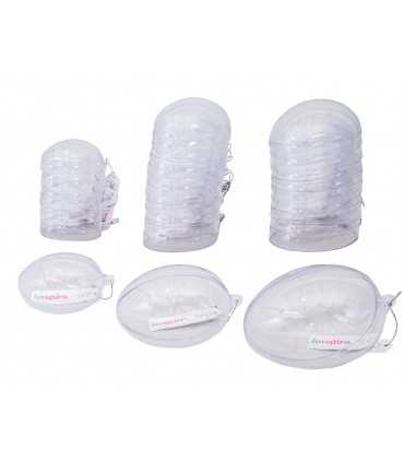 MAXI PACK HUEVOS PLÁSTICO TRANSPARENTE 72 UD.