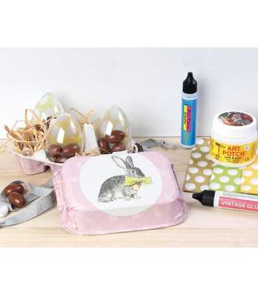 MAXI PACK HUEVOS PLÁSTICO TRANSPARENTE 72 UD.