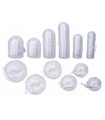 MAXI PACK BOLAS PLÁSTICO TRANSPARENTE 63 UD.