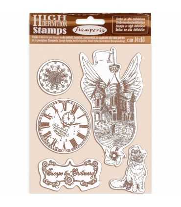 SELLO CAUCHO STAMPERIA FLYING SHIP 14x18 CM