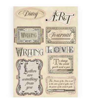 FORMAS MADERA 21x14 CM ETIQUETAS CALLIGRAPHY