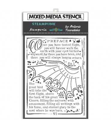 PLANTILLA MIX MEDIA 15x20 CM 0,5 MM SIR V.WINGS