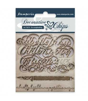 SILUETAS CARTON 14x14 CM ALFABETO