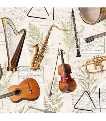 SERVILLETAS AMBIENTE 33x33cm 20 UD MUSICA