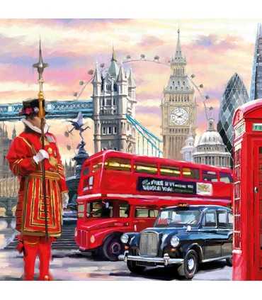 SERVILLETAS AMBIENTE 33x33cm 20UD LONDON STREET