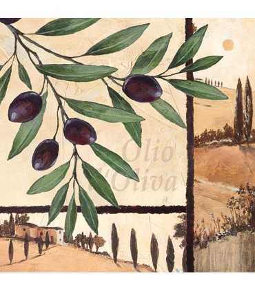 SERVILLETAS AMBIENTE 33x33cm 20 UD OLIVA