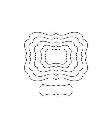 TROQUELES ARTEMIO COMPATIBLES 6 PIEZAS ETIQUETAS