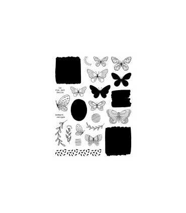 SELLOS TRANSPARENTES ARTEMIO MARIPOSAS