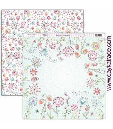 PAPEL SCRAP BE HAPPY 12+2 20x20 CM