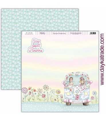 PAPEL SCRAP BE HAPPY 12+2 20x20 CM