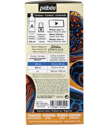 POURING KIT PEBEO 1 MEDIUM 250 ML + CATALIZAD.15ML