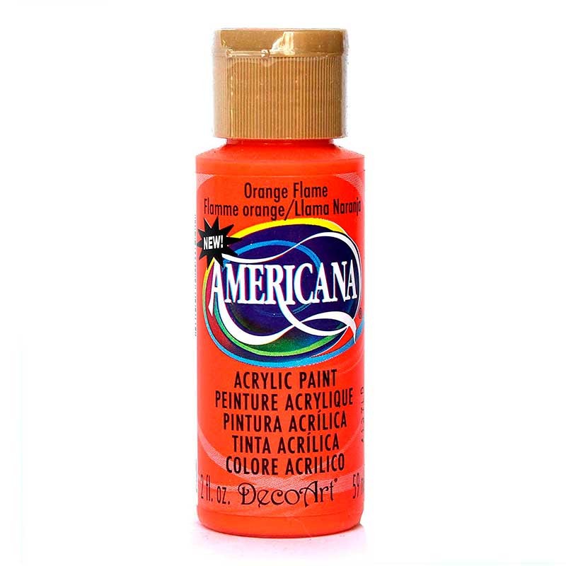 ACRÍLICO AMERICANA 59 ML AMARILLOS, NARANJAS, OCRE : color:315 LLAMA NARANJA