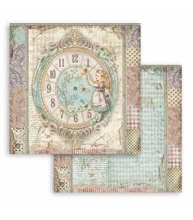 PAPELES SCRAP 10ud 12x12 ALICE THROUGH THE LOOKING