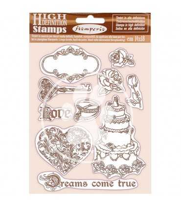 SELLO CAUCHO STAMPERIA DREAMS CAME TRUE 14x18 CM