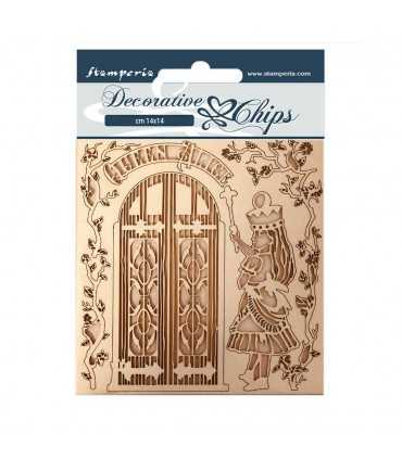 SILUETAS CARTON 14x14 CM QUEEN ALICE